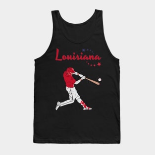 Louisiana USA Baseball Tank Top